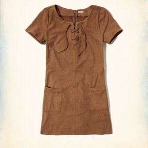 Hollister Lace-Up Shift Dress NWT